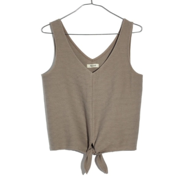 Madewell Tops - Madewell Taupe Ribbed Tank Top
